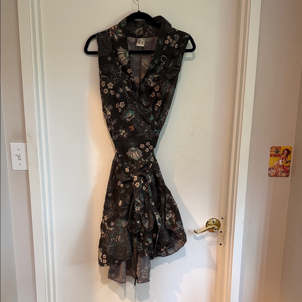 Elegant Floral wrap Dress